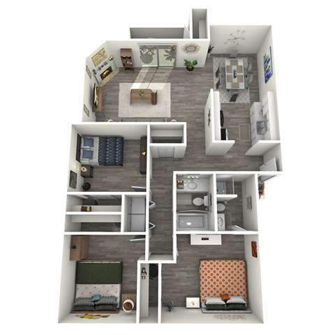 our apartments showcase a flexibility with our floor plans